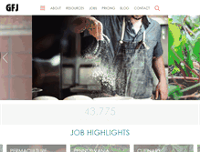Tablet Screenshot of goodfoodjobs.com